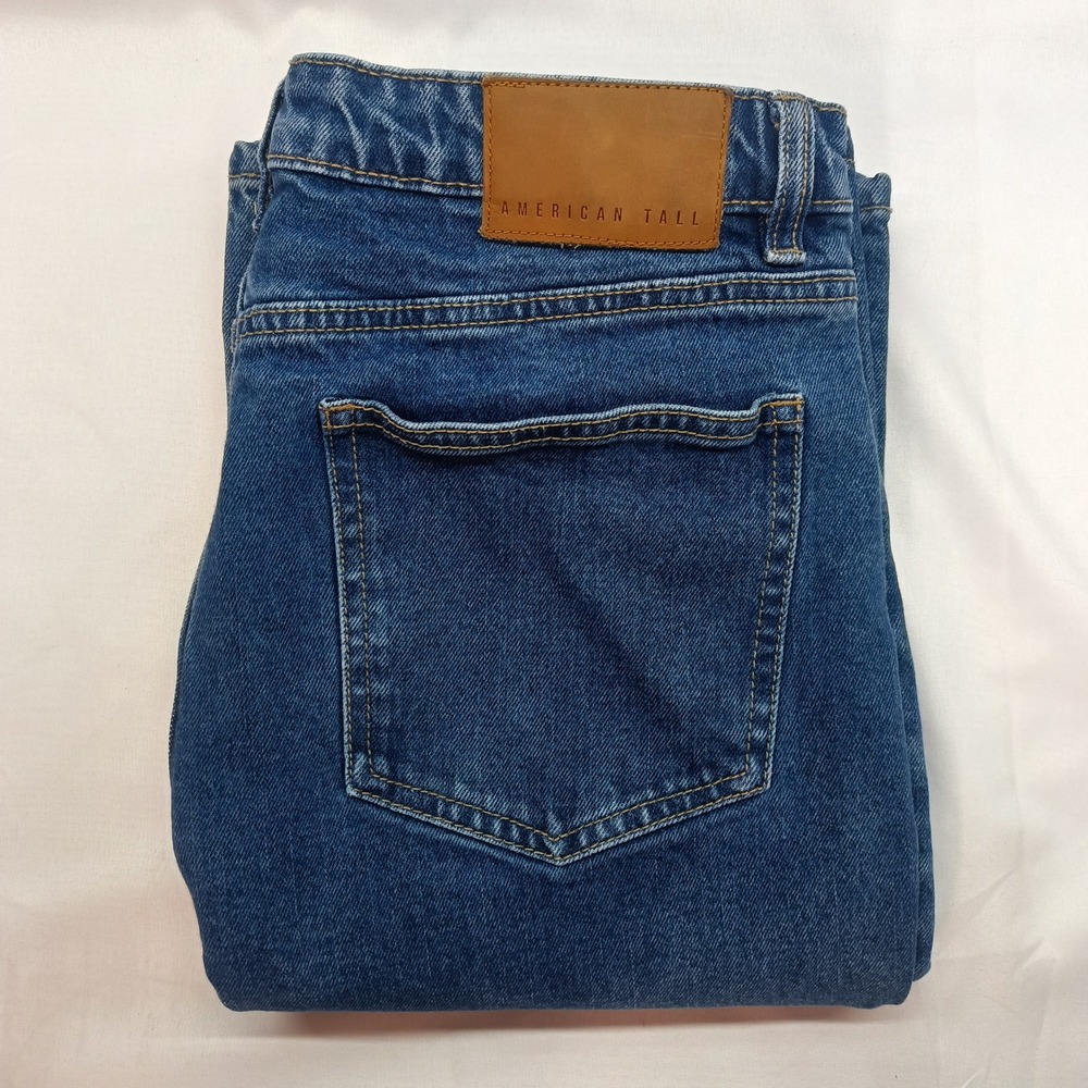 American Tall Britney High Rise Bootcut Jeans Blue 31x37 Western Gorpcore Work